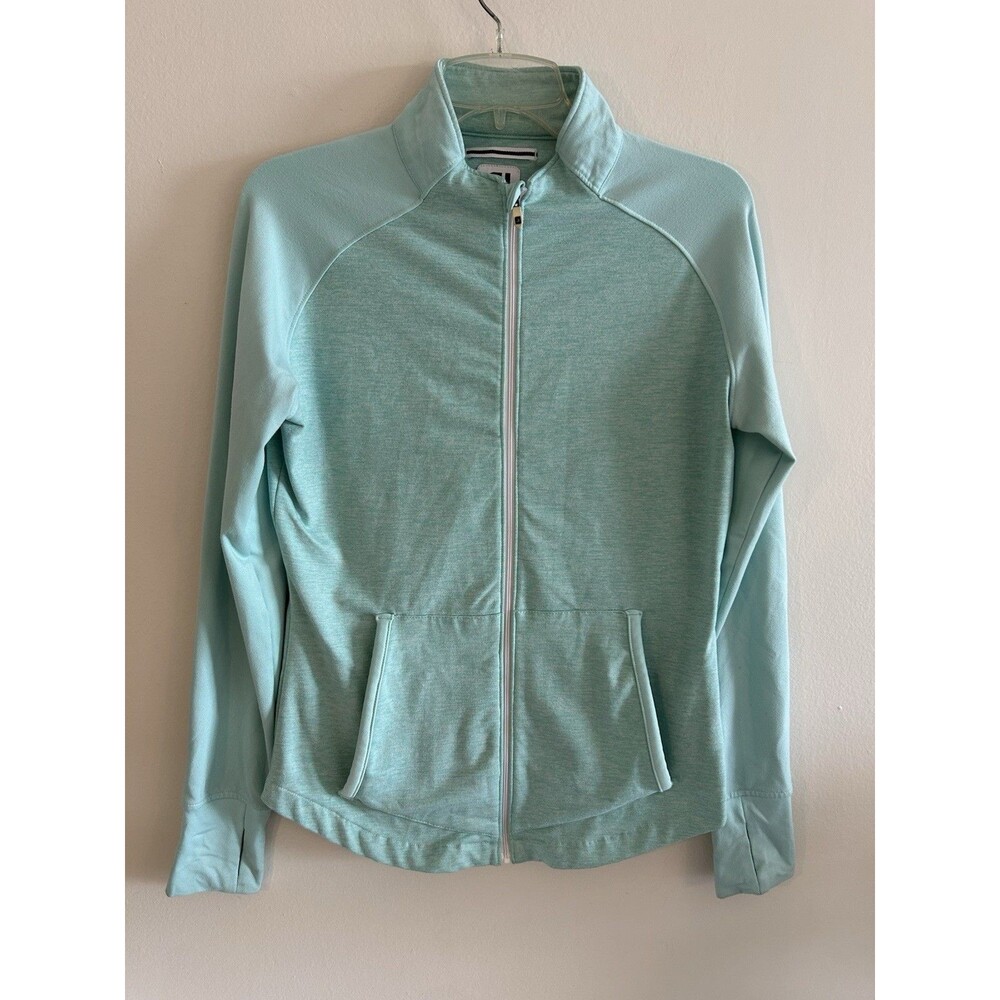 Footjoy FJ Performance Golf Jacket Women's Size S Full Zip Stretch Mint Green